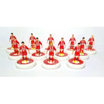 Subbuteo Andrew Table Soccer Olympiacos 2010-11 Greek Champions on WSB Professional bases